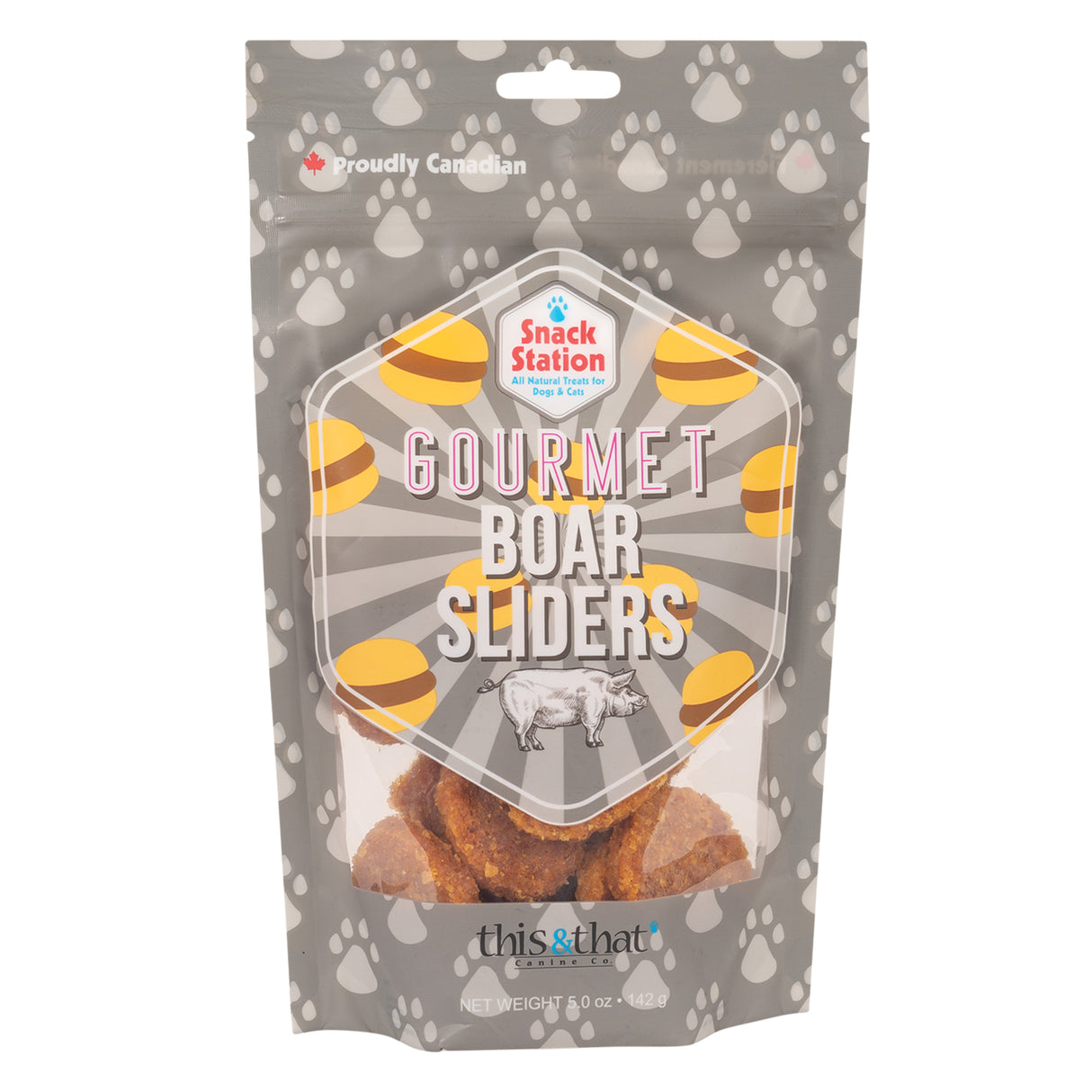 This & That Gourmet Boar Sliders Dog Treats 142 g