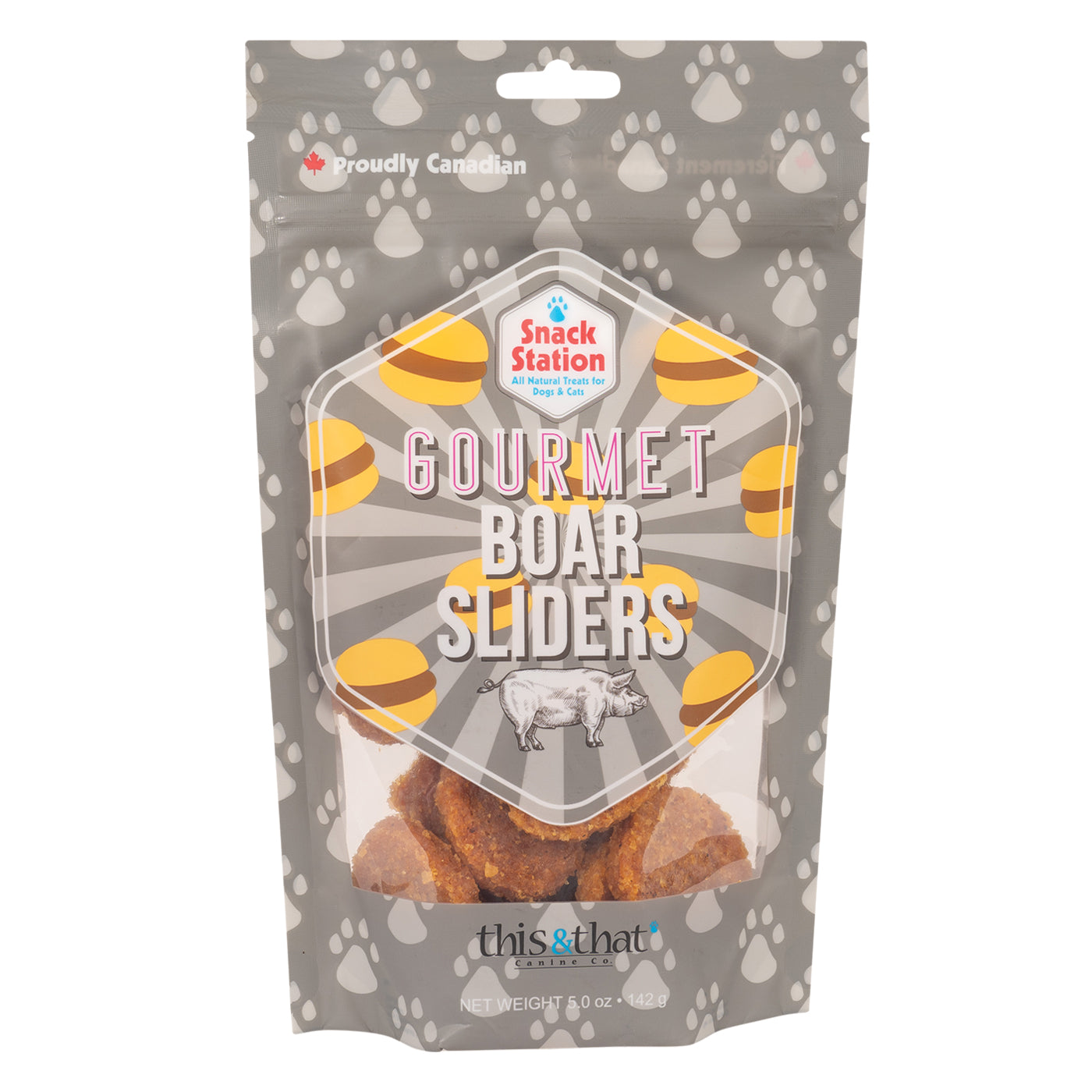 This & That Gourmet Boar Sliders Dog Treats 142 g
