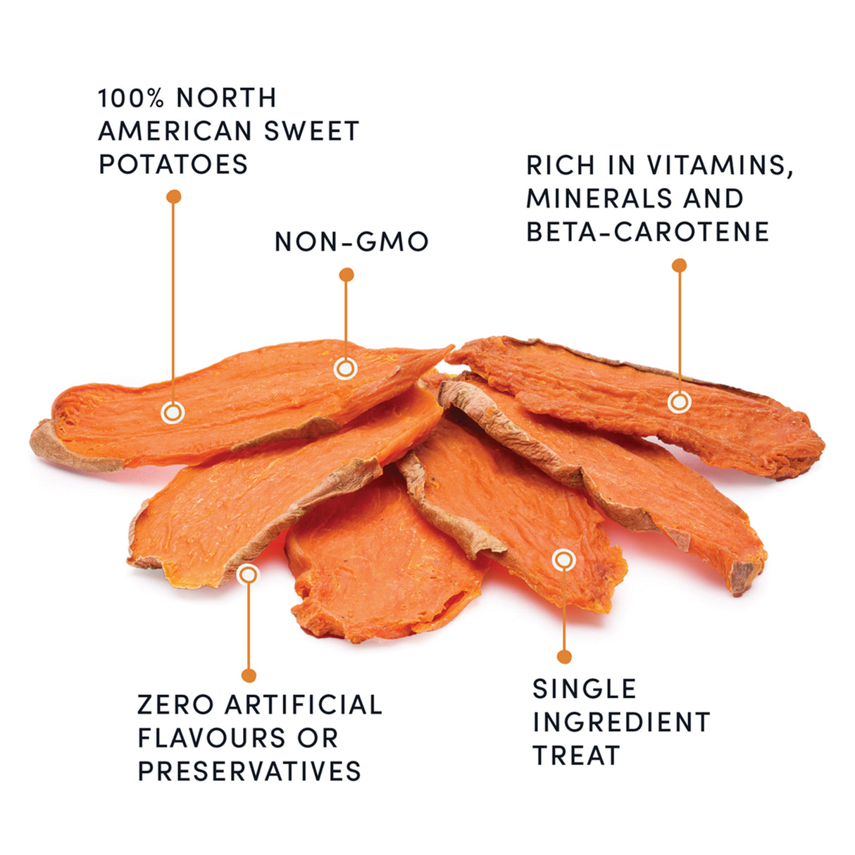 Crumps Sweet Potato Chews 330 g