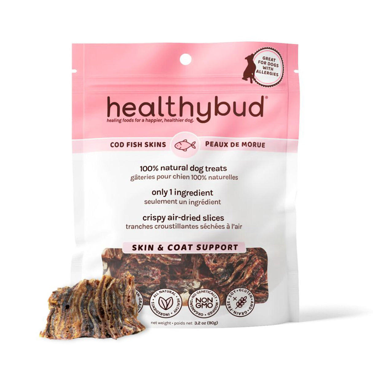 Healthybud Cod Skins Dog Treats 79 g