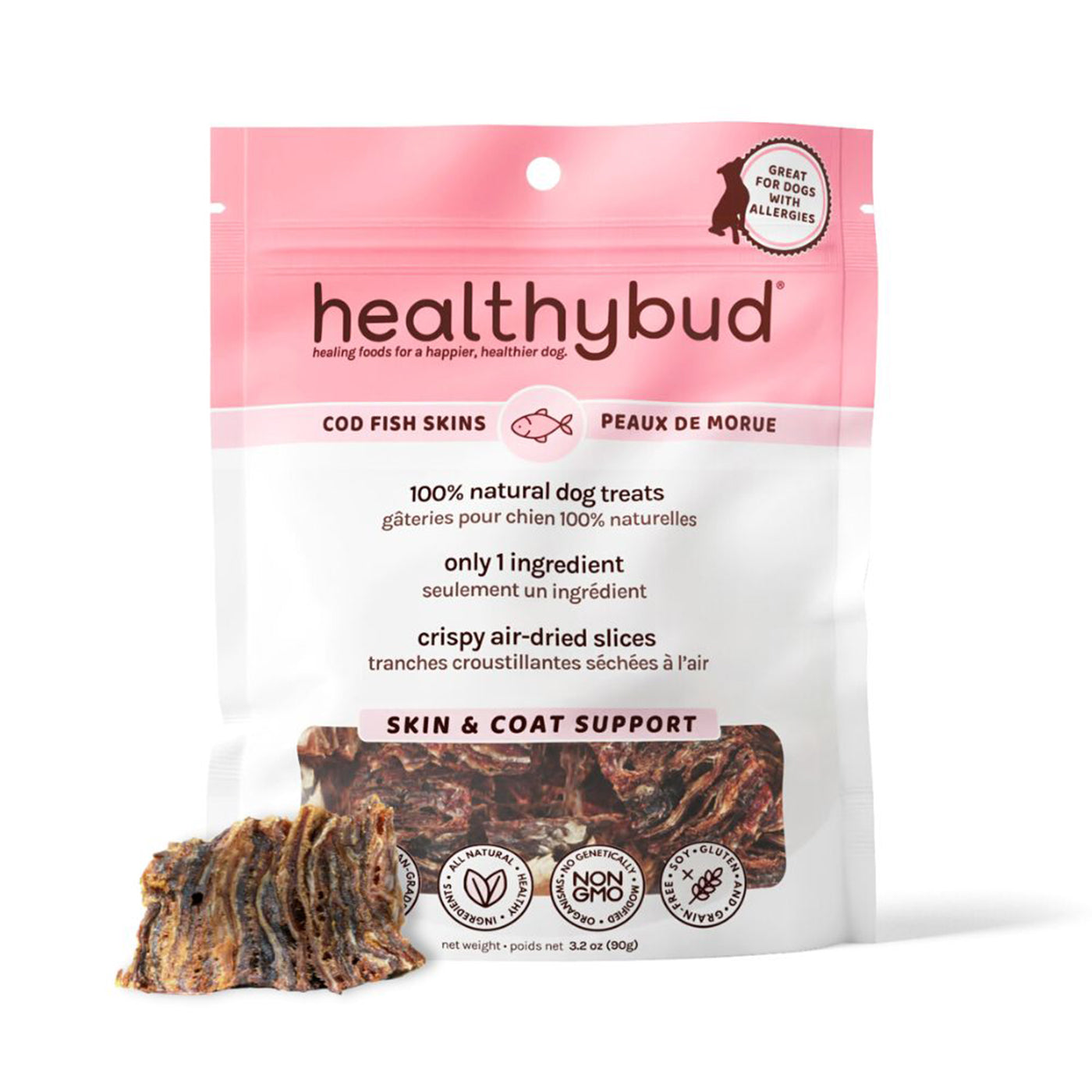 Healthybud Cod Skins Dog Treats 79 g