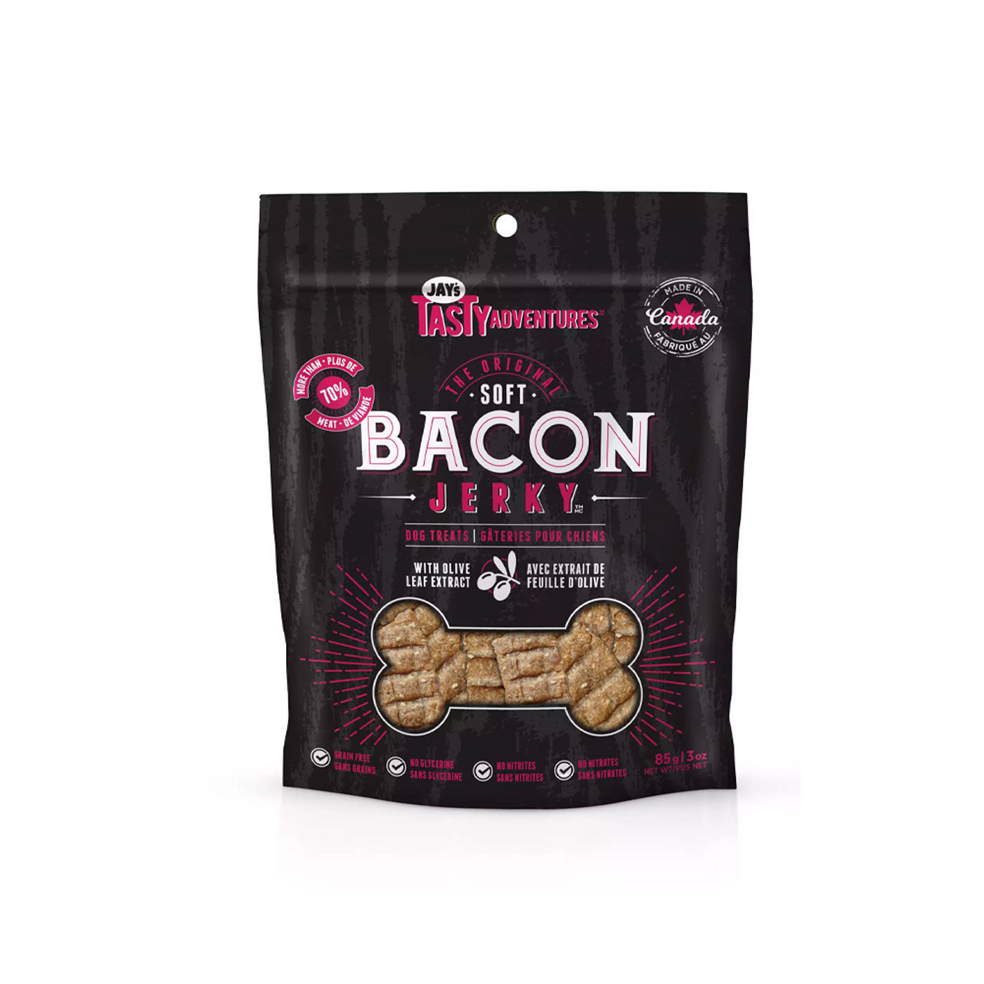 Jay's Tasty Adventures Original Bacon Jerky 85 g