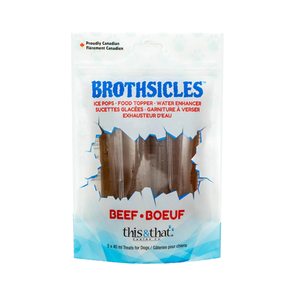 This & That Brothsicles Beef Dog Treats - Pack of 5