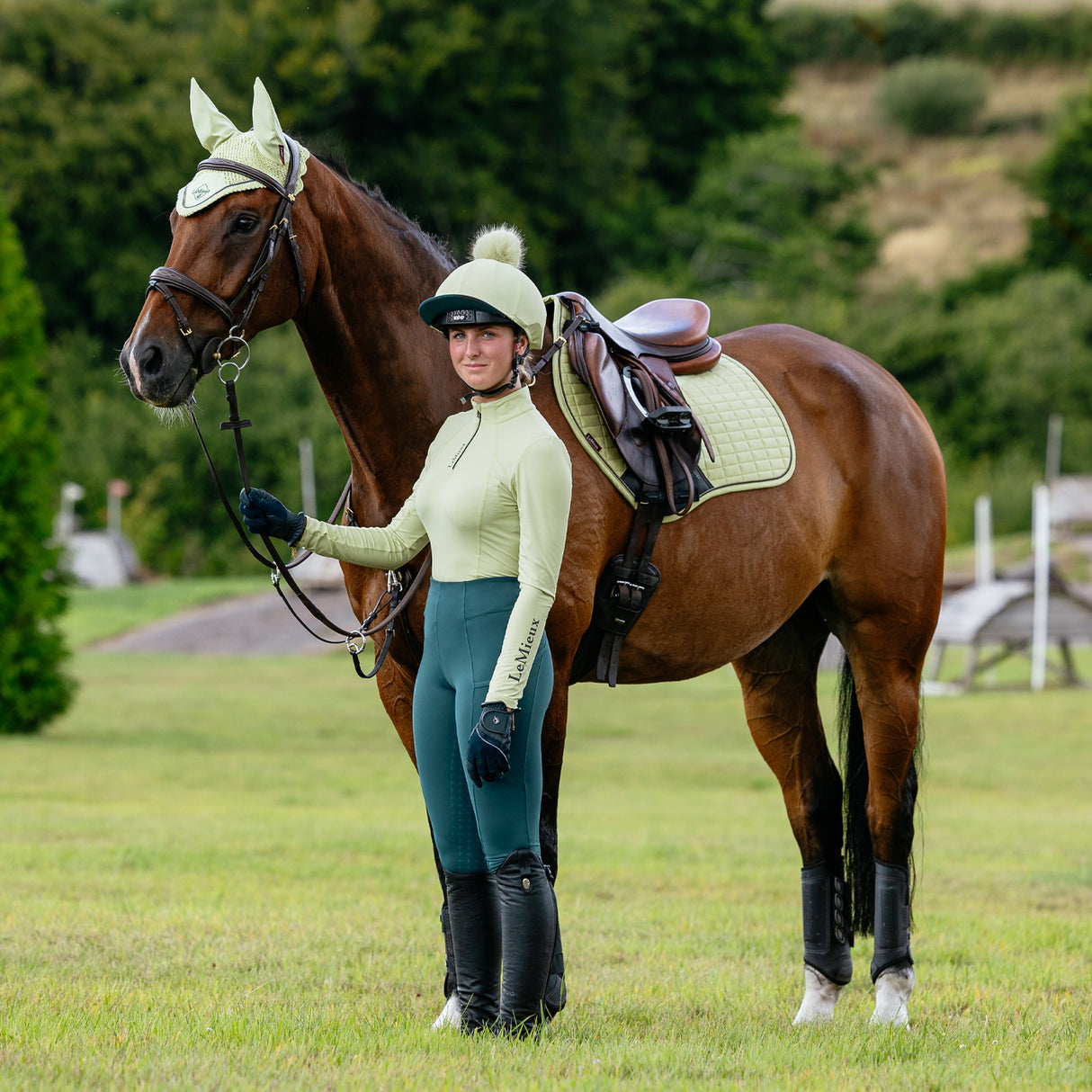 LeMieux Suede Close Contact Square Saddle Pad