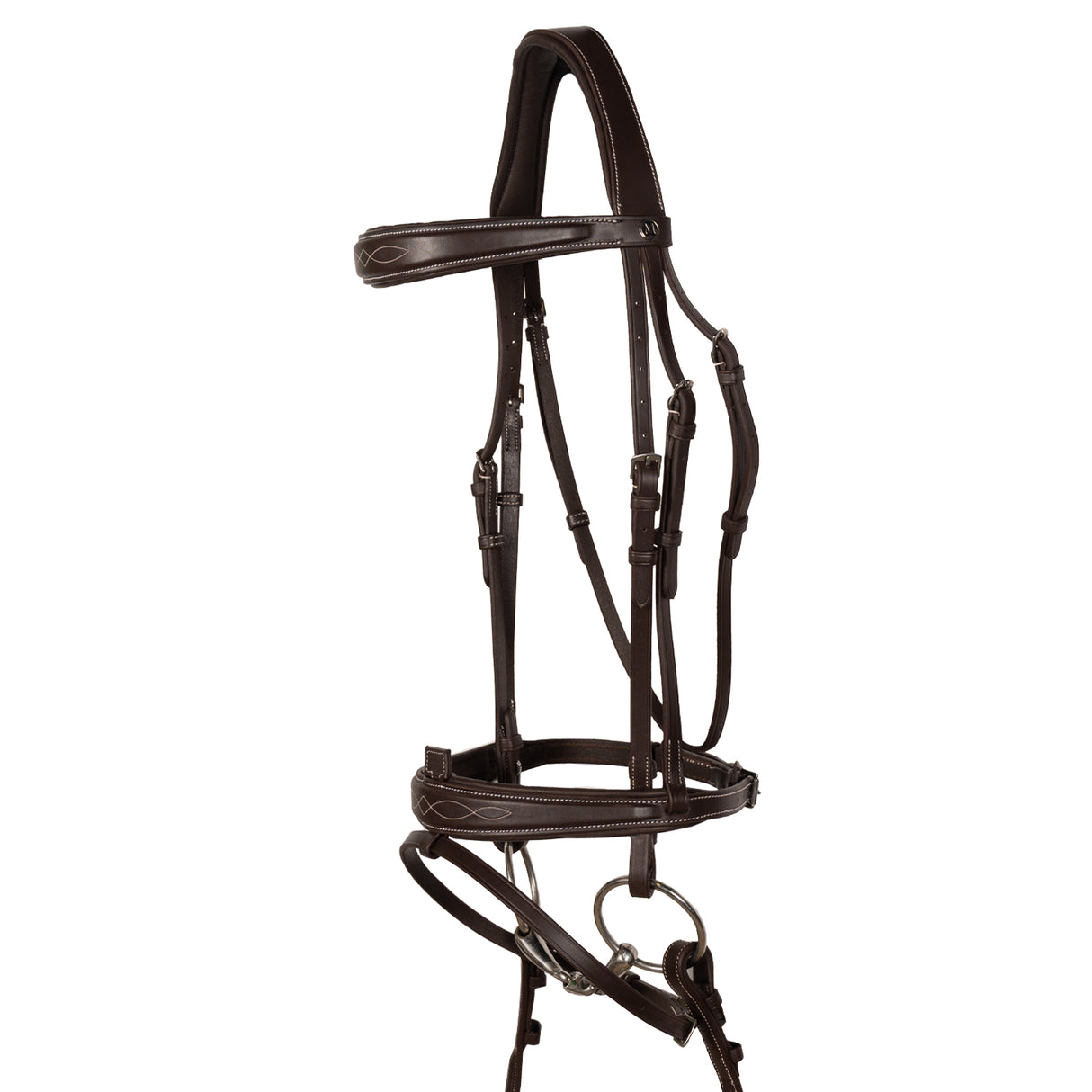 Mondega Liberica 2.0 Fancy Stitched Hunter Bridle W/ Reins