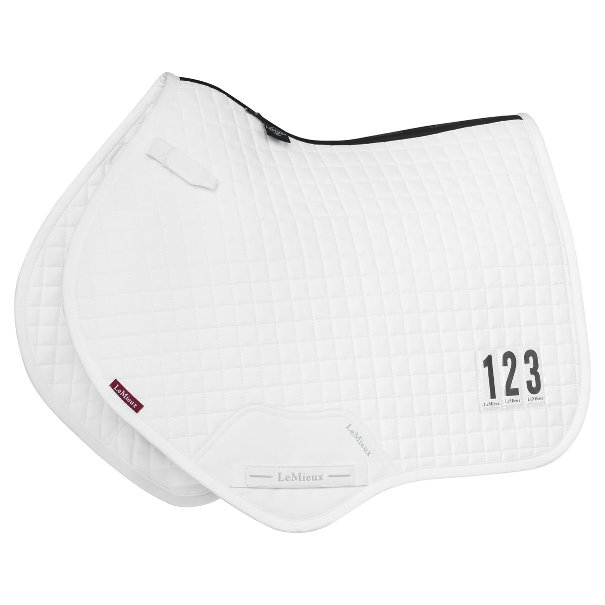 Tapis de selle carré de compétition en coton LeMieux Close Contact