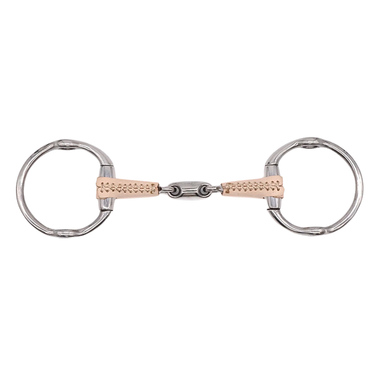 Mors releveur fixe à olives double brisure en cuir avec losange Jake Adams
