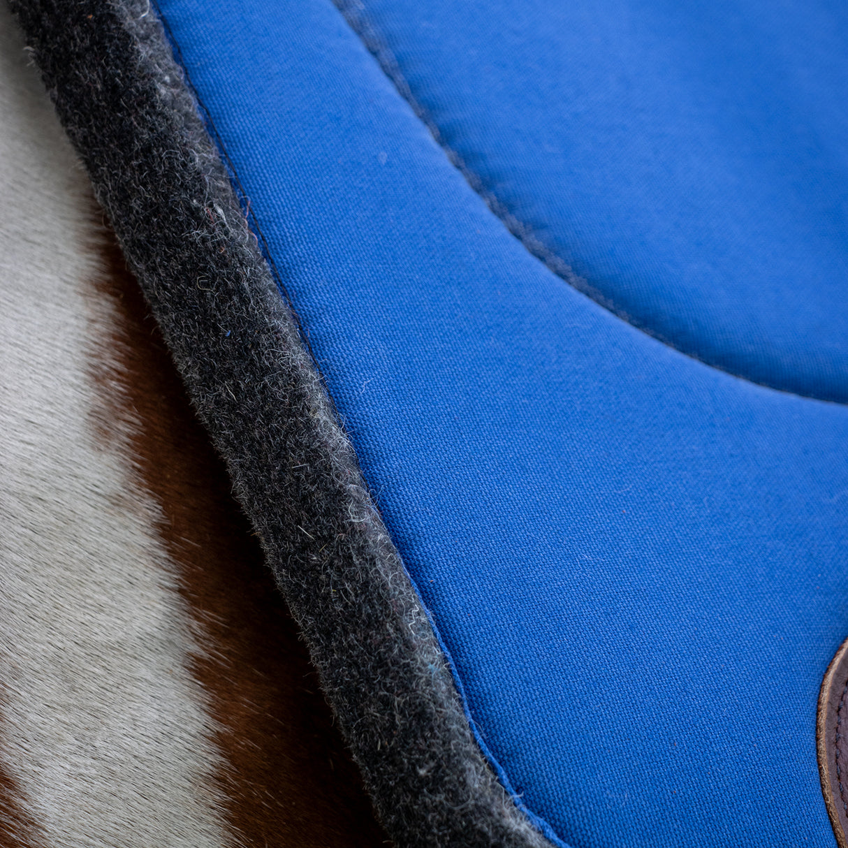 Tapis de selle de ranch profilé en laine diamantée