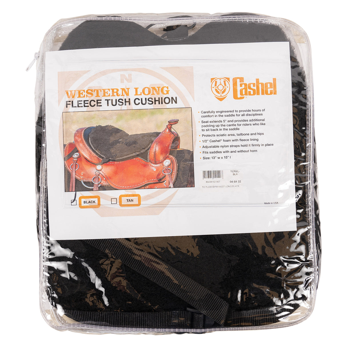 Coussin en polaire Western Cashel - Long