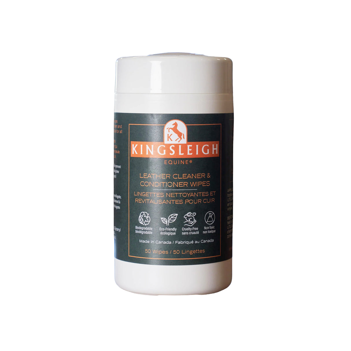 Kingsleigh Leather Cleaner & Conditioner Wipes - 50 Count