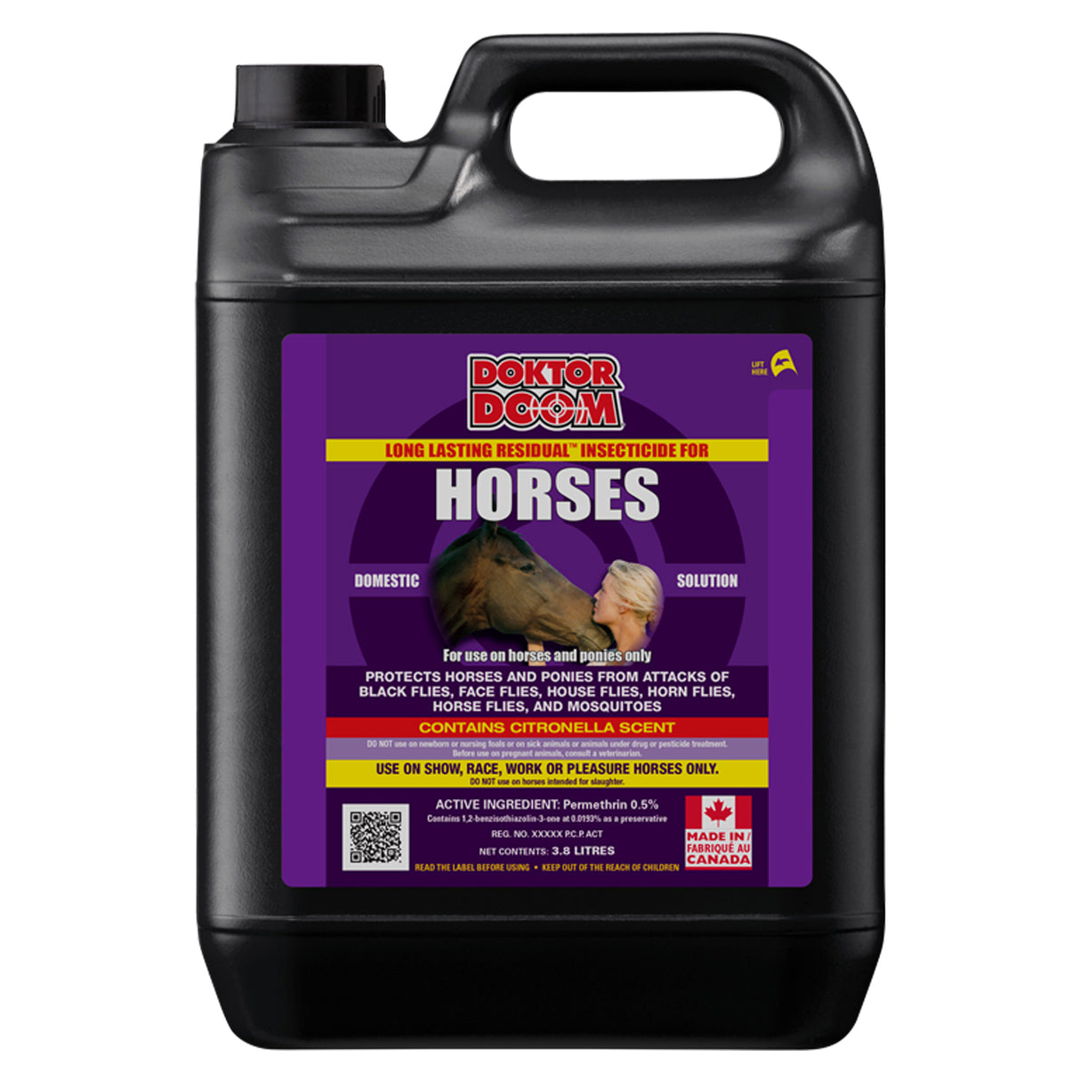 Doktor Doom Residual Insecticide For Horses 3.8 L