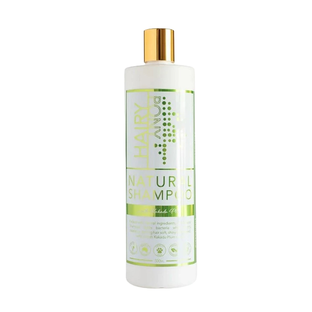 Shampoing naturel pour chevaux Hairy Pony à la prune de Kakadu 500 ml