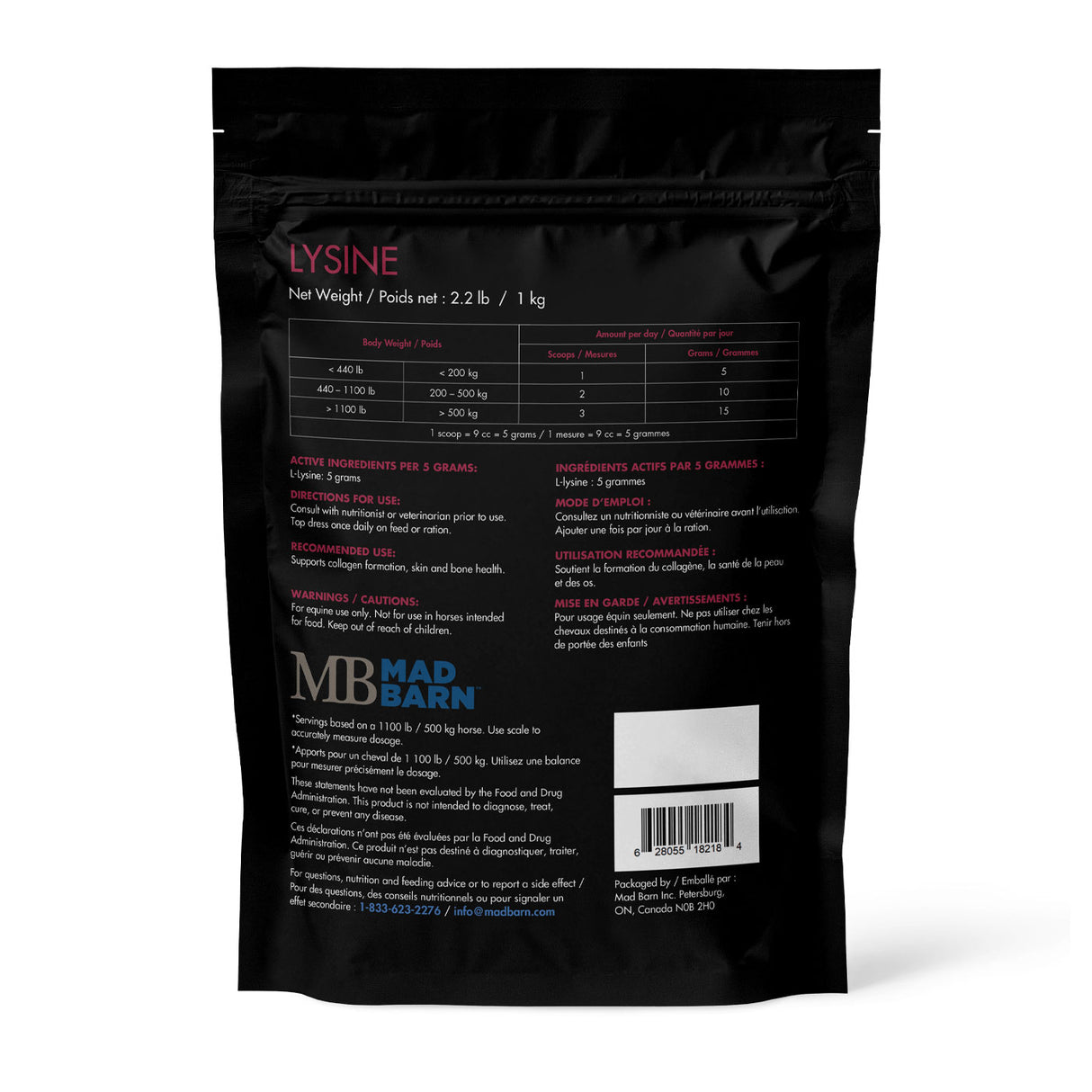 Mad Barn L-Lysine 1 kg