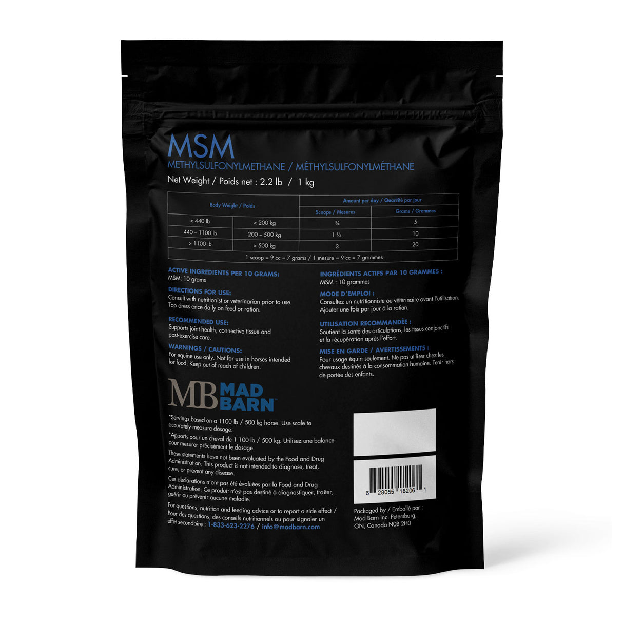 Mad Barn MSM 1 kg