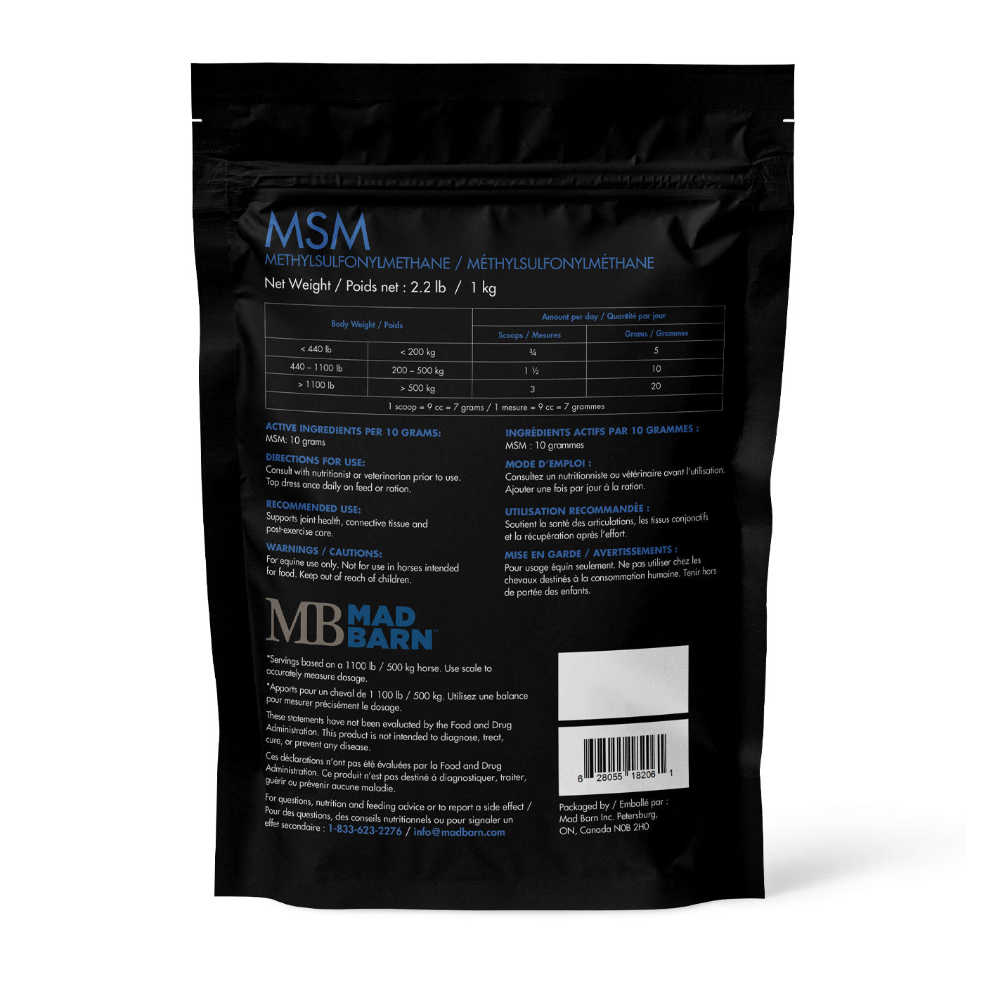 Mad Barn MSM 1 kg