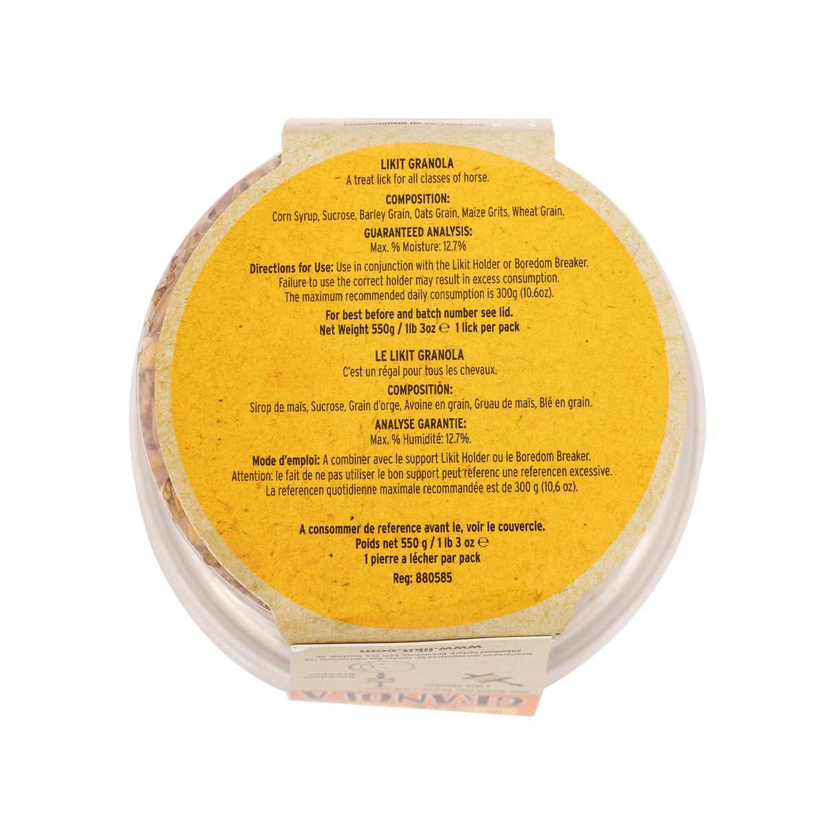 Likit Granola Friandise pour Cheval 550 g