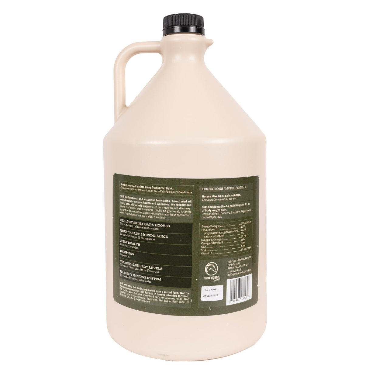 Iron Horse Hemp Seed Oil 4 L