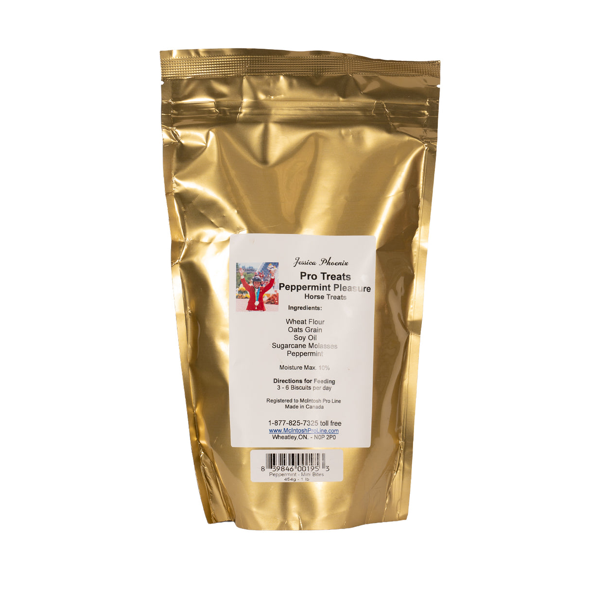Friandises pour chevaux McIntosh Pro Line à la menthe poivrée 454 g