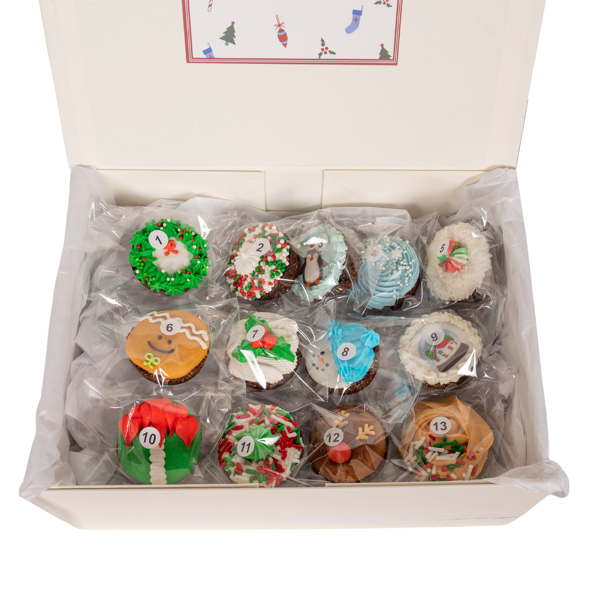 Calendrier de l'Avent des biscuits décorés Boo & Moo