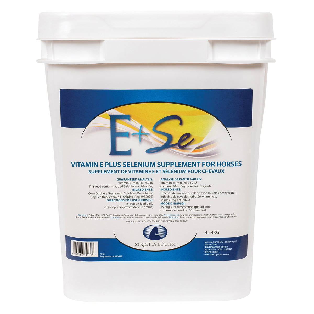 Integratore In Polvere Per Cavalli Vitamina E E Selenio &ndash; Kauffmans &ndash; 4 Libbre (1,8 Kg)