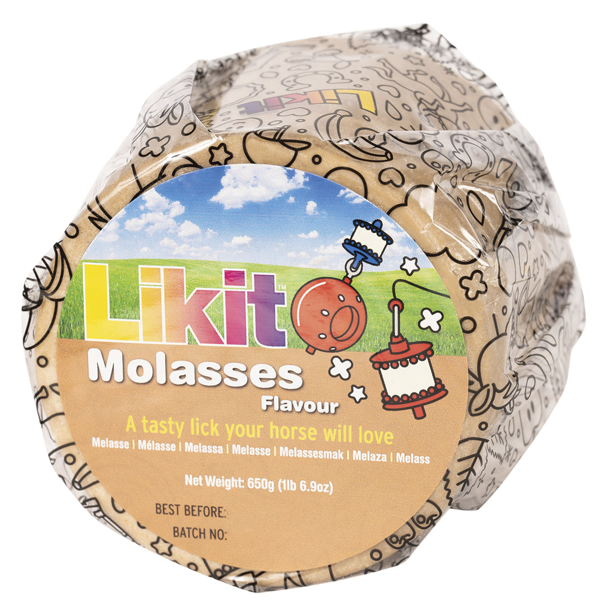 Friandise pour chevaux à la mélasse Likit 650 g