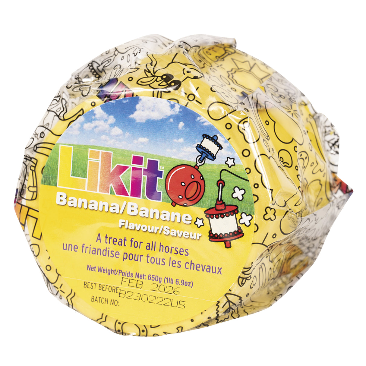 Friandise pour cheval à la banane Likit 650 g