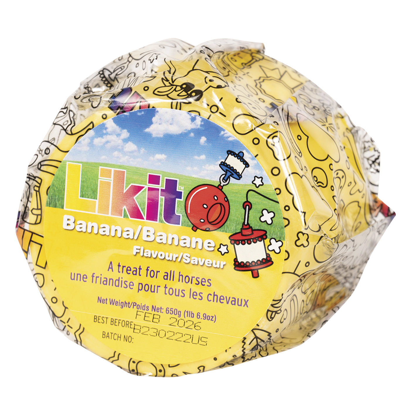 Friandise pour cheval à la banane Likit 650 g