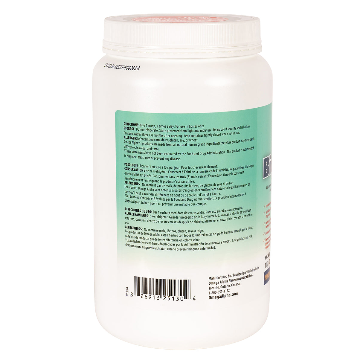 Omega Alpha Biotic 8 Plus 1 kg