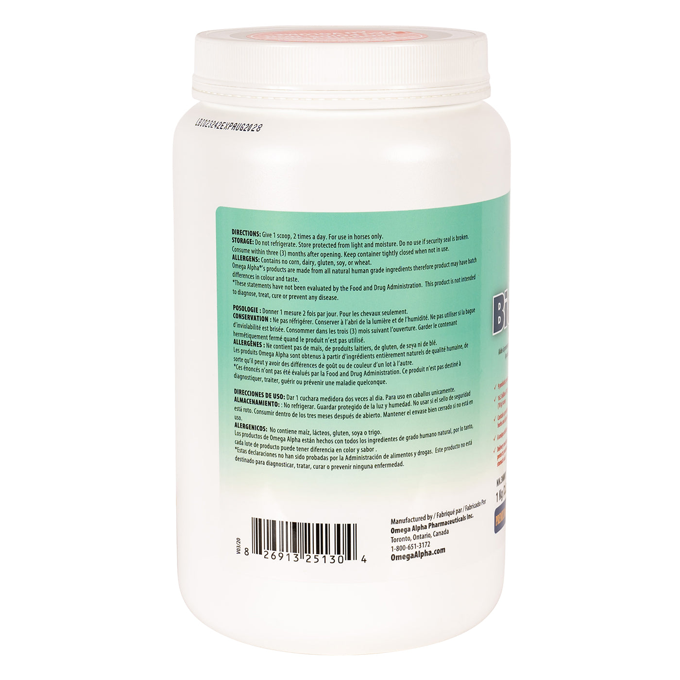 Omega Alpha Biotic 8 Plus 1 kg