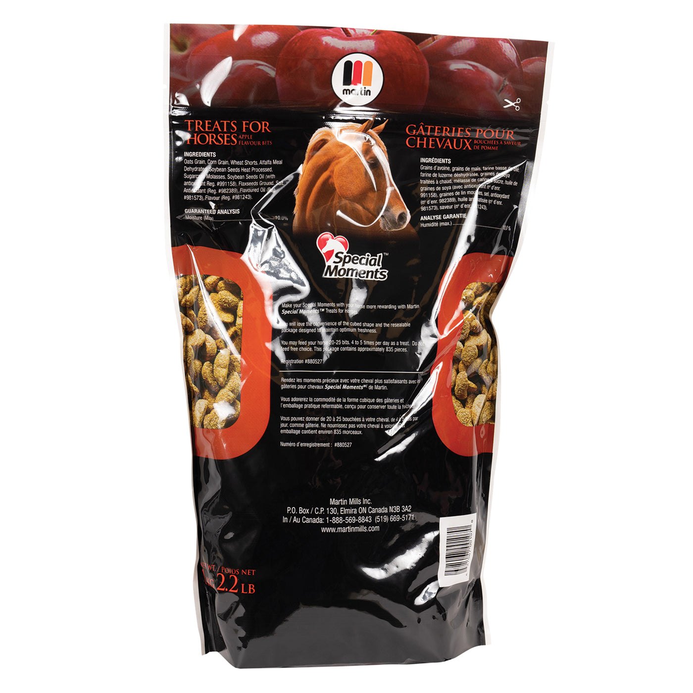 Friandises pour chevaux à la pomme de Martin 1 kg