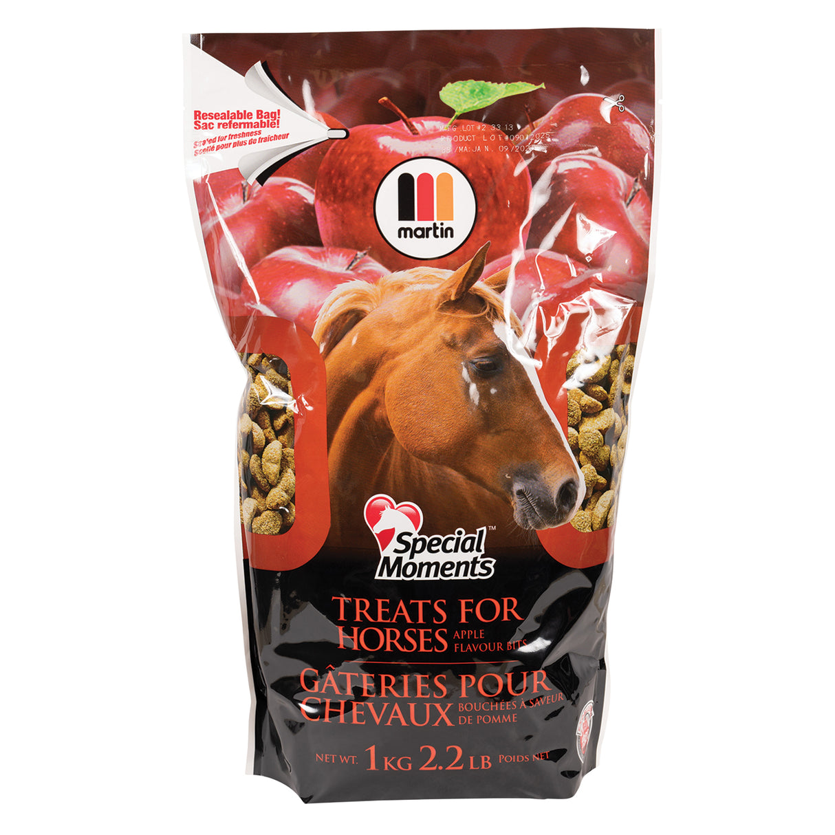 Friandises pour chevaux à la pomme de Martin 1 kg