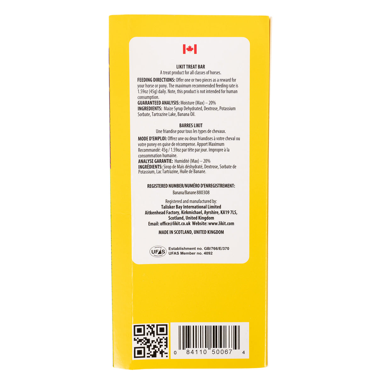 Barre de friandises pour chevaux Likit - Saveurs assorties