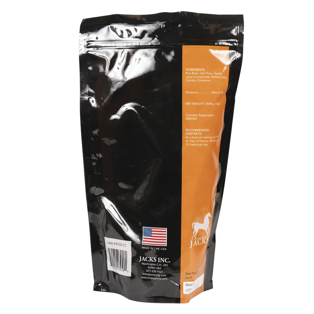 Friandises pour chevaux aux carottes Enjoy Yums 454 g