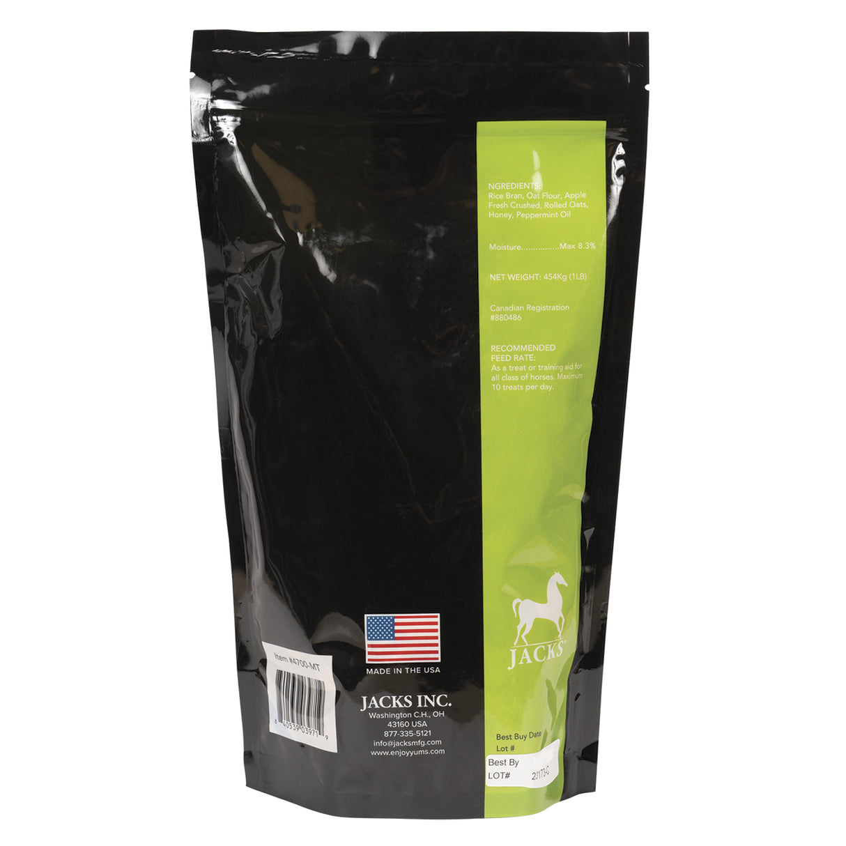 Friandises pour chevaux à la menthe Enjoy Yums 454 g
