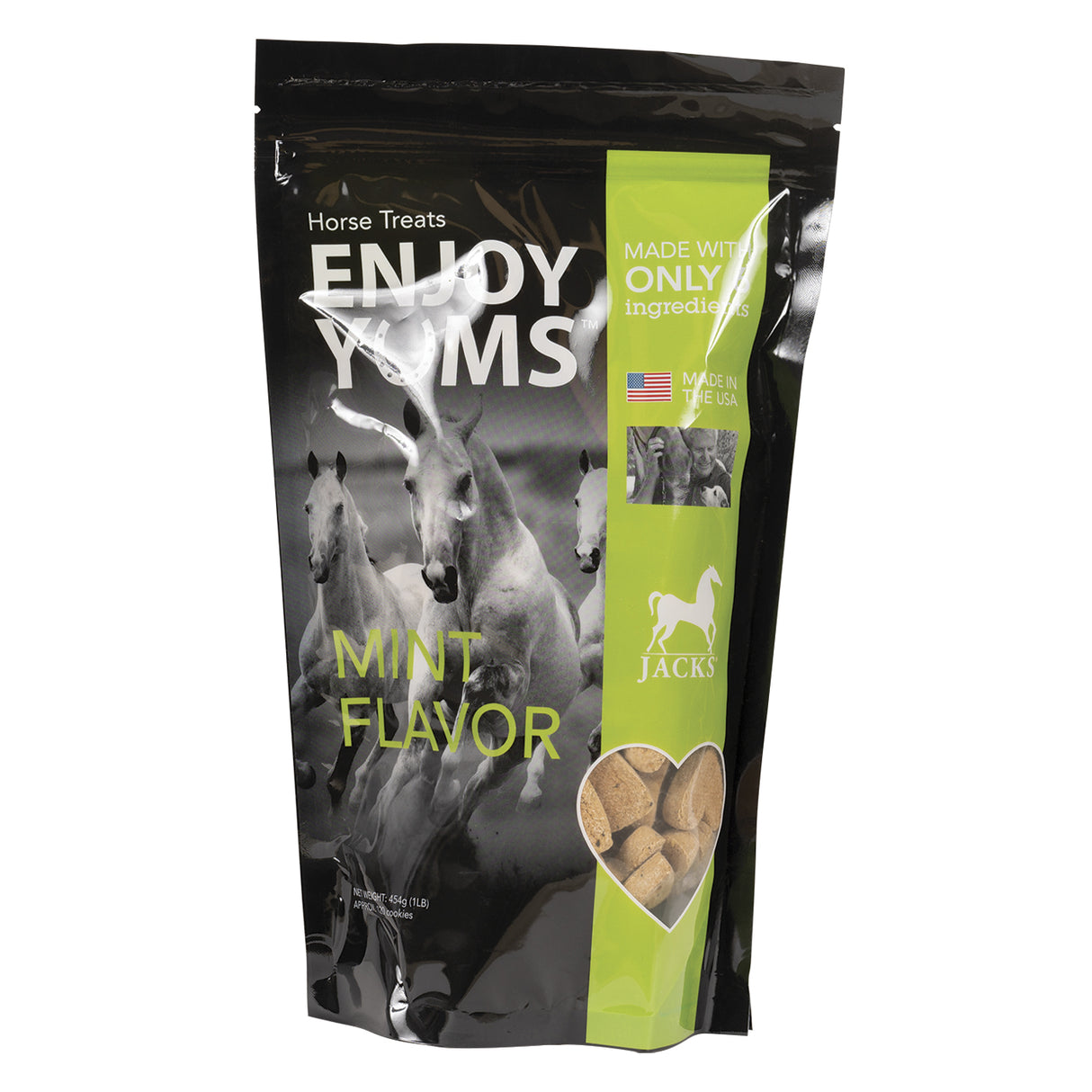 Friandises pour chevaux à la menthe Enjoy Yums 454 g