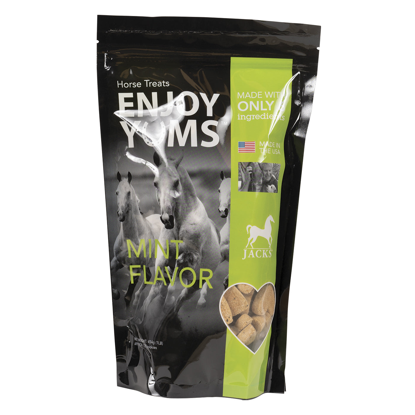 Friandises pour chevaux à la menthe Enjoy Yums 454 g