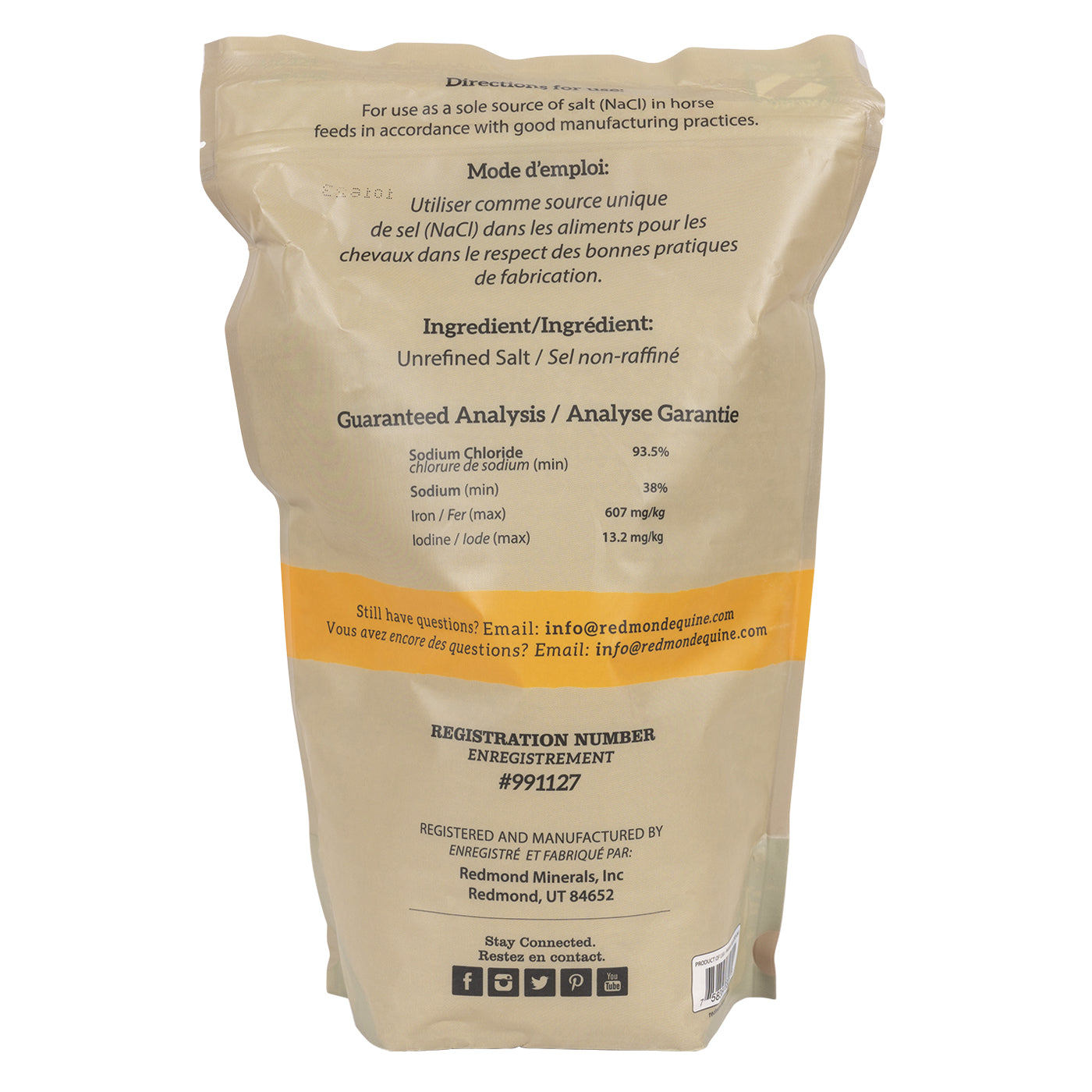 Sel gemme concassé Redmond 2,26 kg
