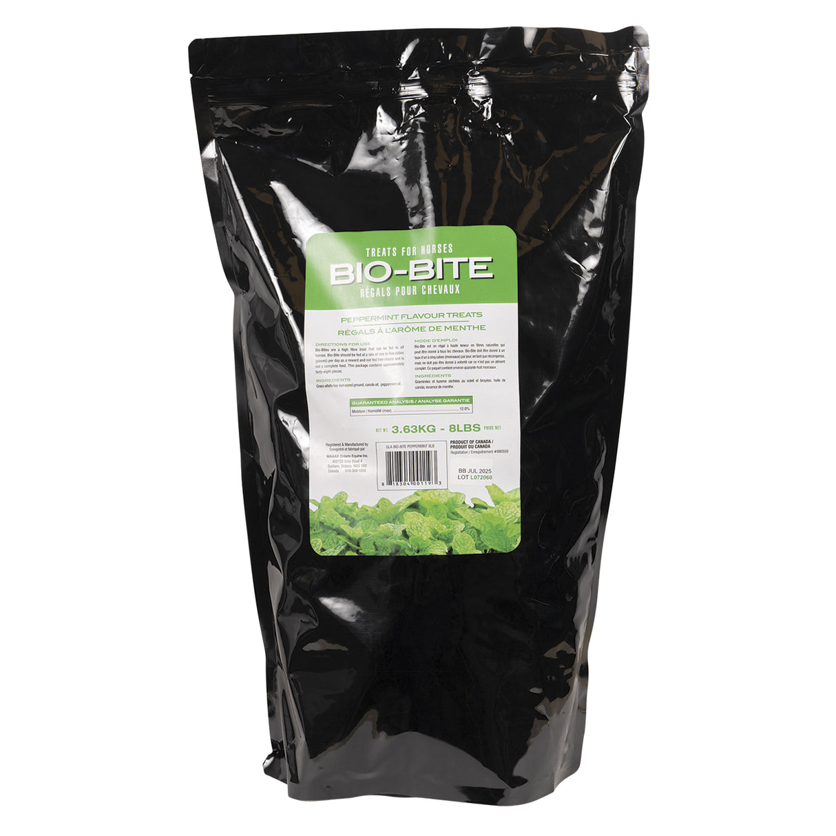 Friandises pour chevaux Bio-Bite à la menthe poivrée 3,6 kg