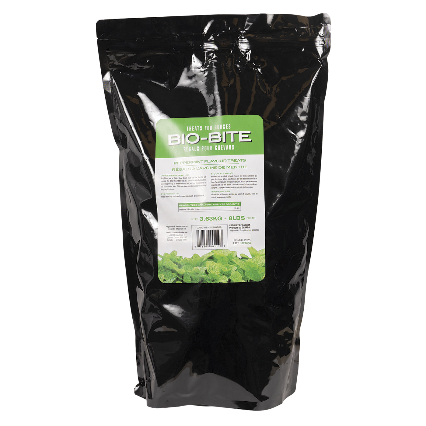 Friandises pour chevaux Bio-Bite à la menthe poivrée 3,6 kg