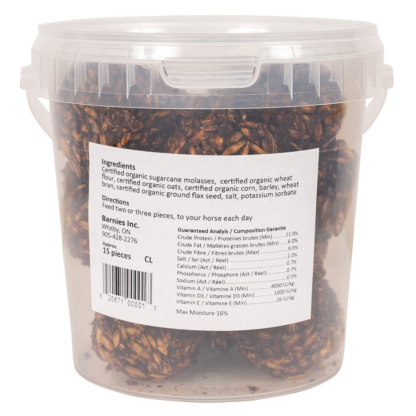 Friandises classiques pour chevaux Barnies, 15 pièces