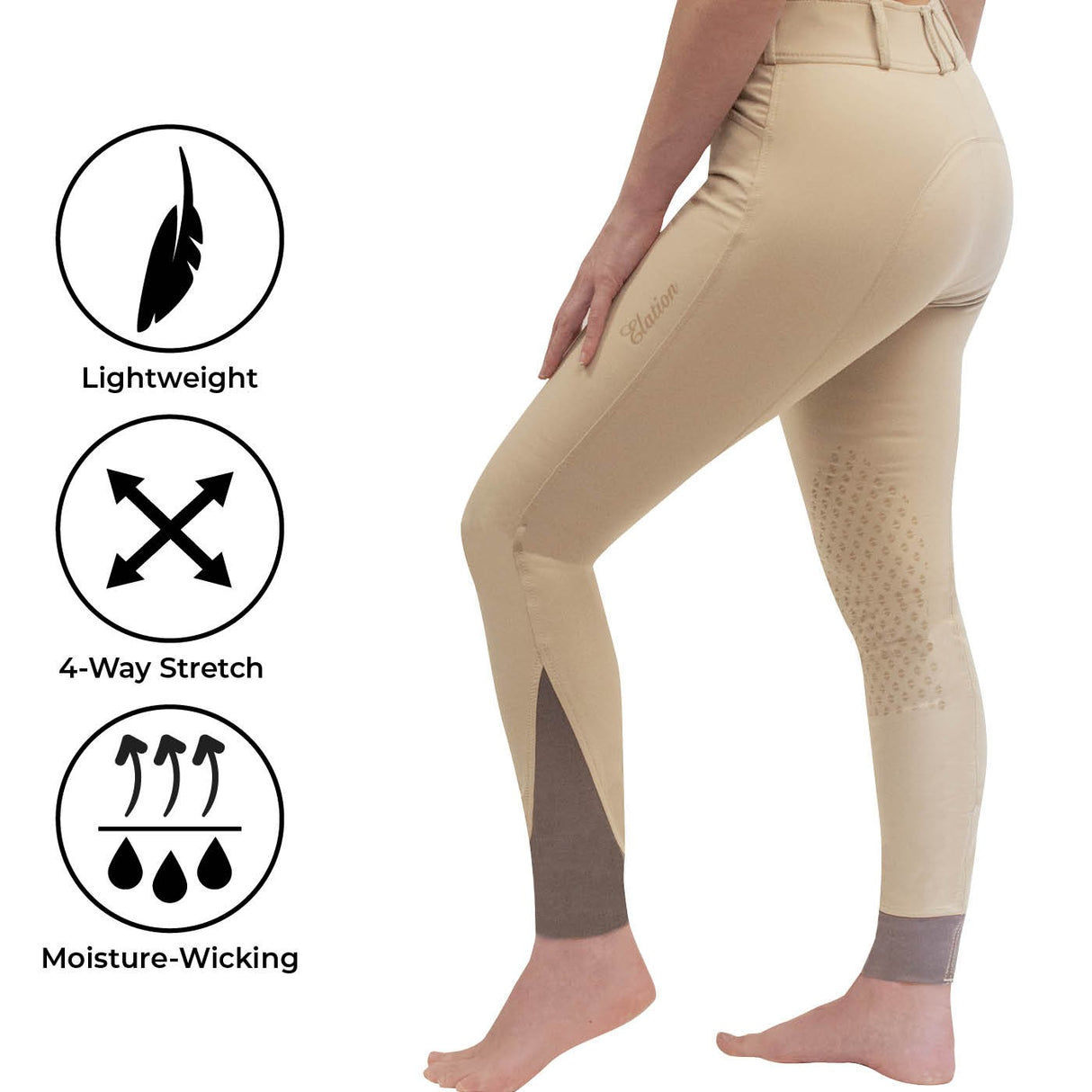 Pantalon d’équitation Morgan Platine Elation