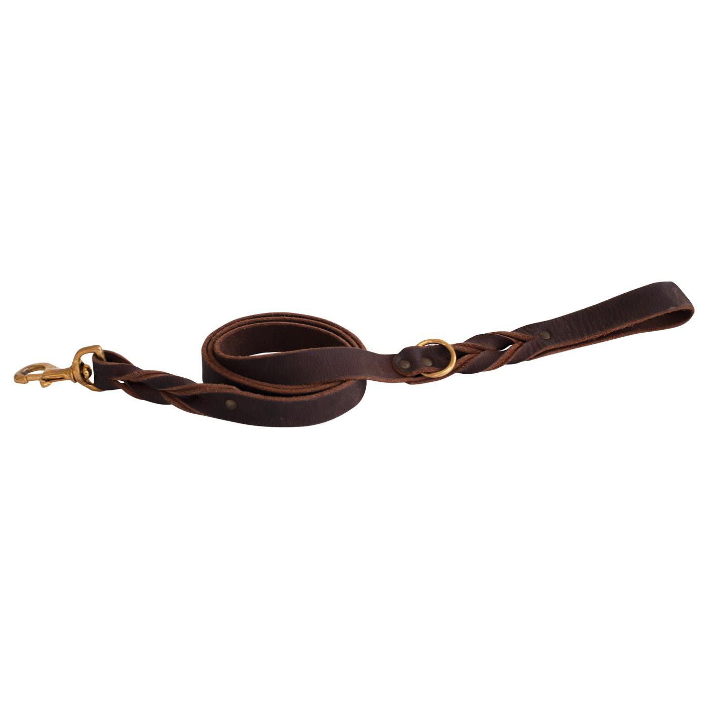 Laisse en cuir torsadé Shedrow K9 Bristol 1,5 m