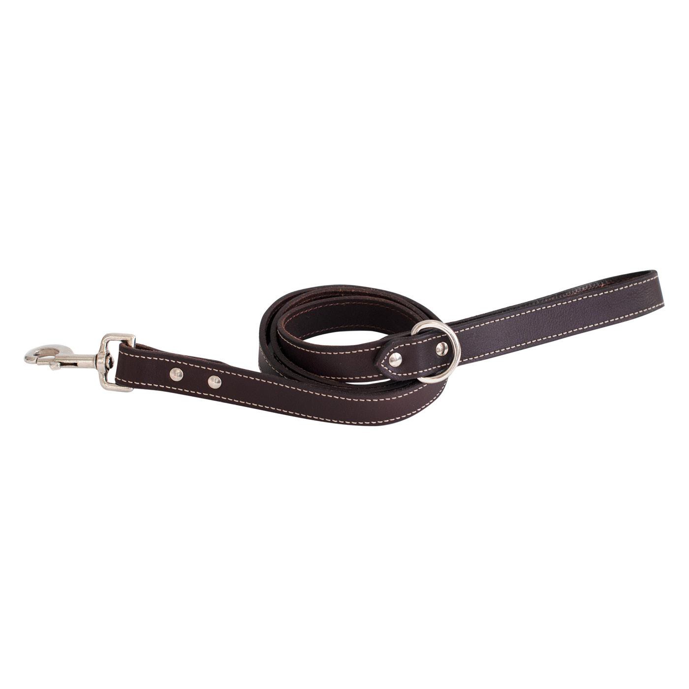 Laisse en cuir Shedrow K9 Richmond Top Stitch 1,5 m
