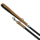 Buddy Belt Accent Leather & Nylon Leash 1-2 In. x 4 Ft.