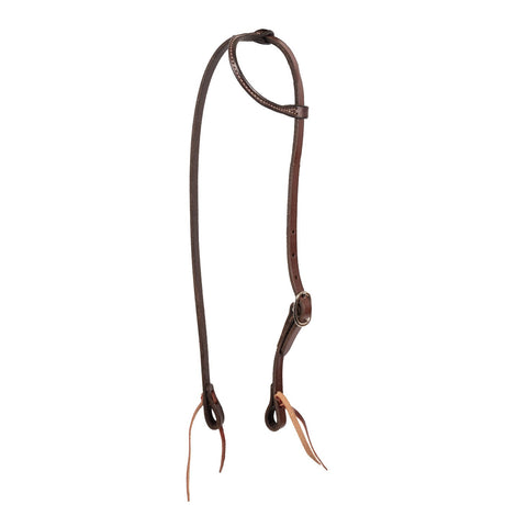 Western Rawhide Single Ply One Ear Headstall W/ Ties