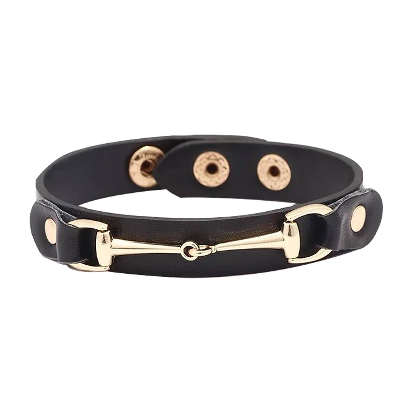 AWST Bracelet de mors en cuir végétalien