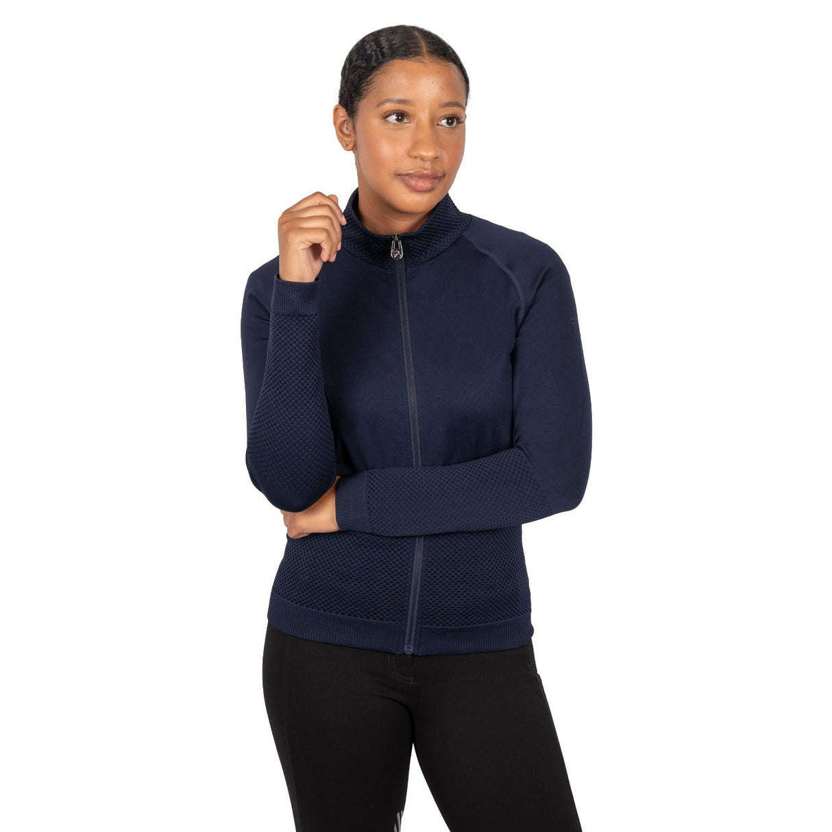 TemTeq Pria Pull zippé sans couture