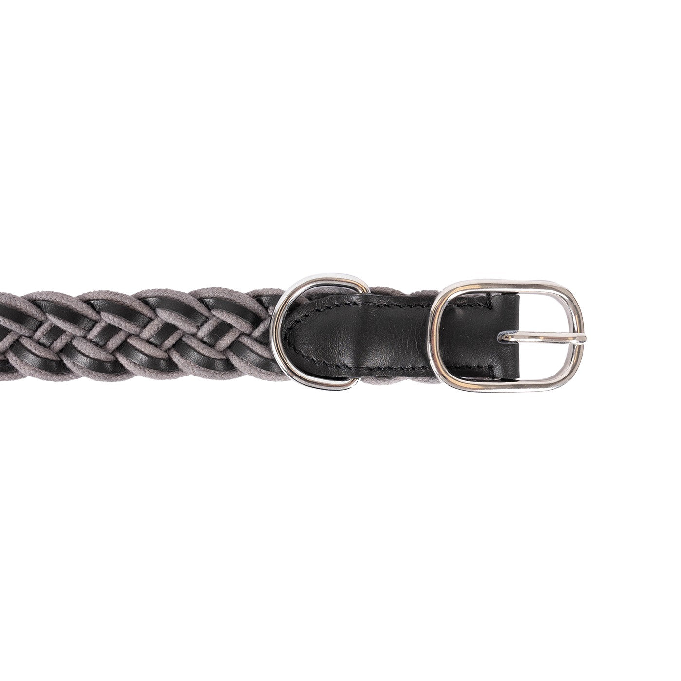 Shedrow K9 Rideau en corde tressée et collier en cuir