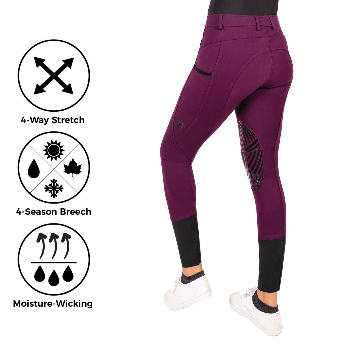 Pantalon d’équitation Elation Red Label Sport à siège européen