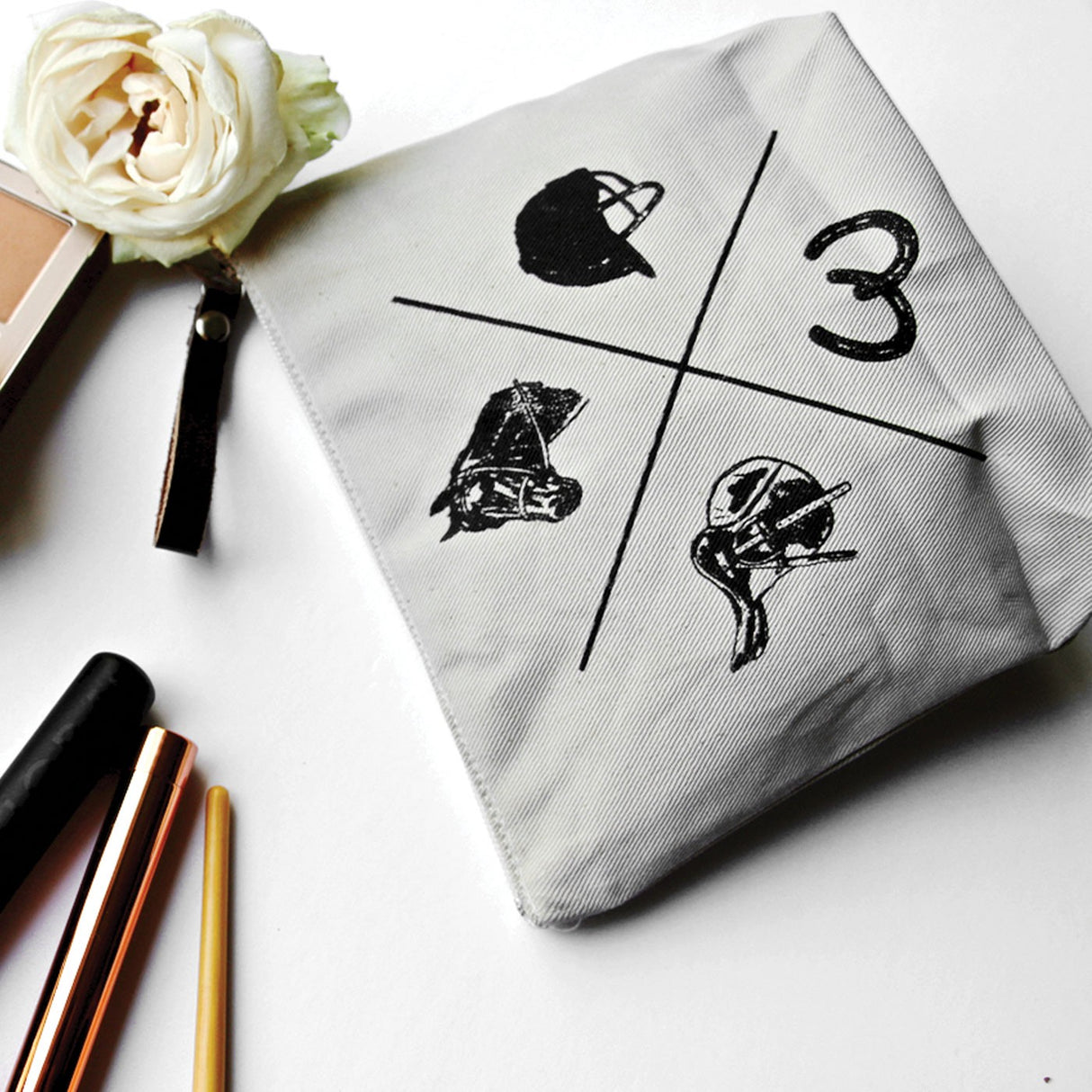 Spiced Equestrian Vintage Rider Makeup Bag